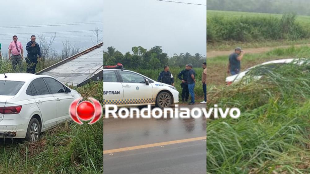 URGENTE: Perseguição a veículo roubado acaba em capotamento na BR-319 e na prisão de criminoso