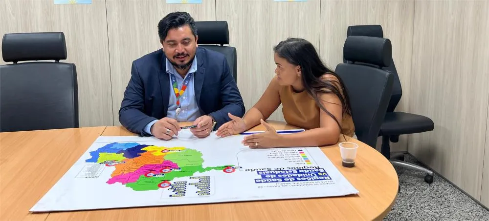 Obra do Hospital Regional de Guajará-Mirim avança para 52%, Dra Taíssa trata sobre plano de administração com a Sesau