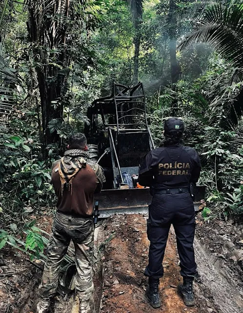 PF deflagra operação para combate a crimes ambientais na Terra Indígena Igarapé Lage