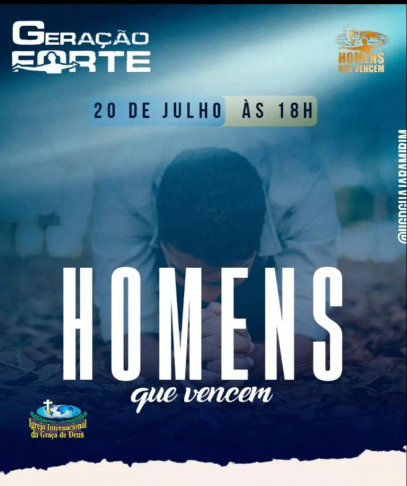 CONVITE DA IGREJA INTERNACIONAL DA GRAÇA DE DEUS