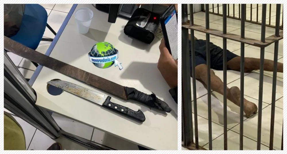 Homem é preso depois de ameaçar vizinha e mostrar partes íntimas em cima de árvore
