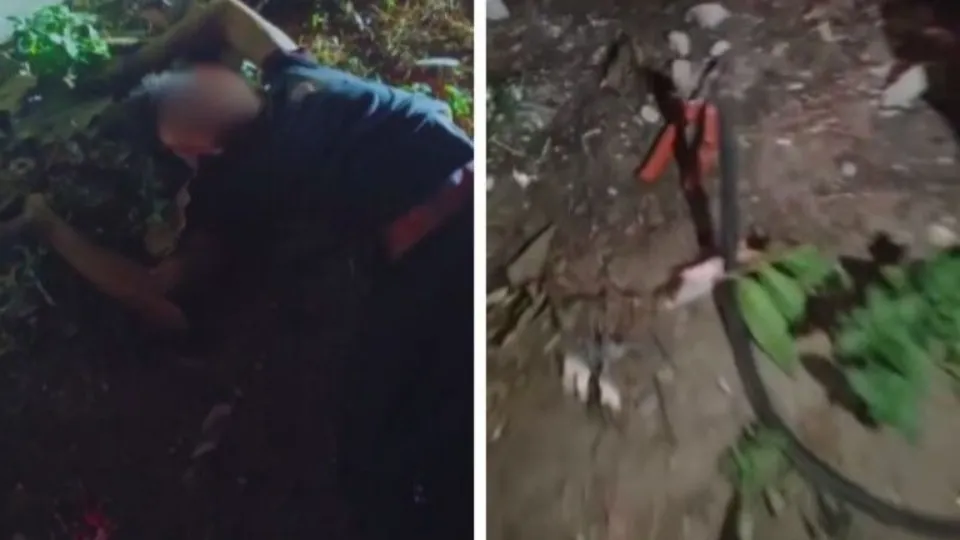 Homem sofre descarga elétrica ao tentar furtar cabos de poste