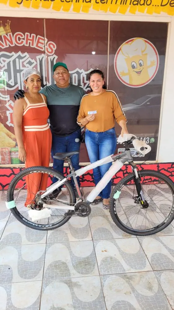 LANCHONETE FILHOS DO REI SORTEIA BICICLETA ARO 29 NO DIA DOS PAIS