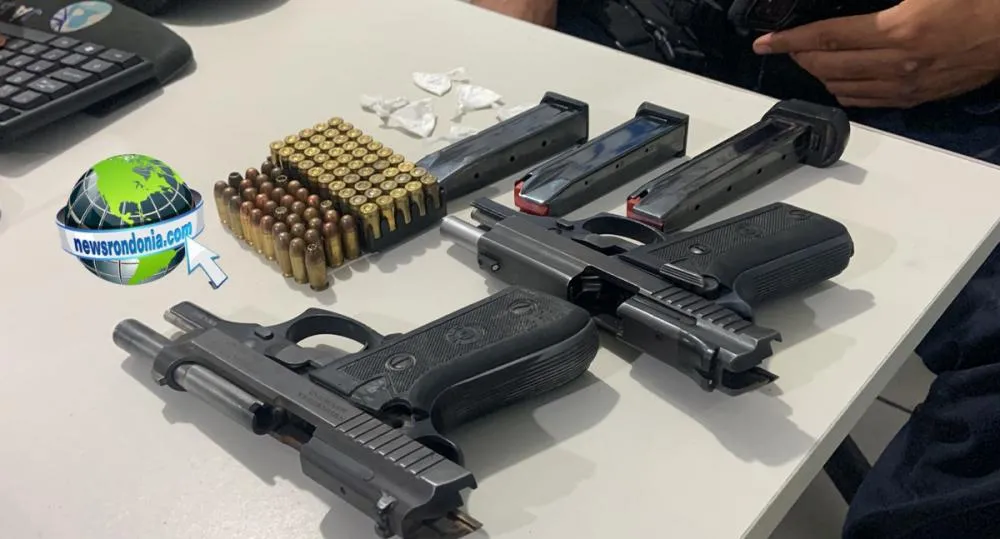 BPCHOQUE prende membros do “CV” com pistola roubada de policial civil na zona leste de Porto Velho