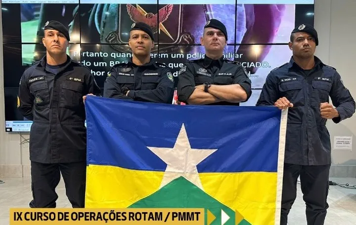 PM de Rondônia participa de curso de Operação de ROTAM em Mato Grosso
