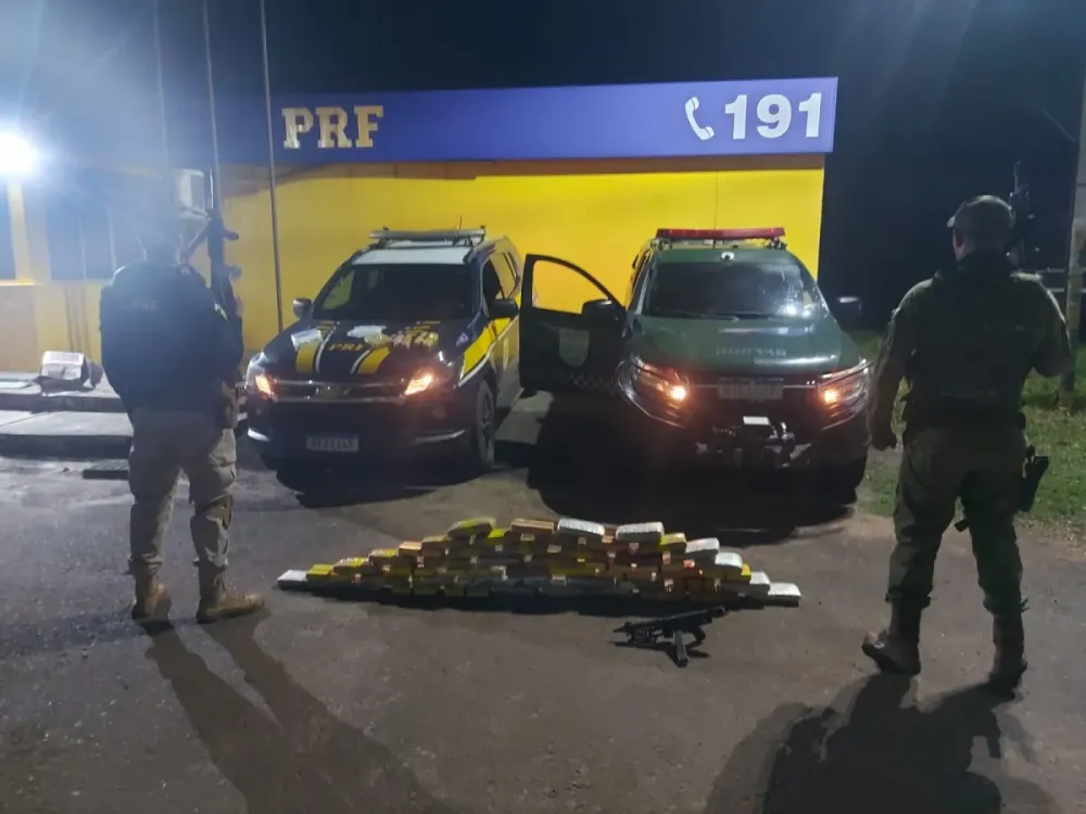 GRANDE APREENSÃO DE DROGAS NA BR-364 EM OPERAÇÃO CONJUNTA DA PRF E POLÍCIA MILITAR EM RONDÔNIA