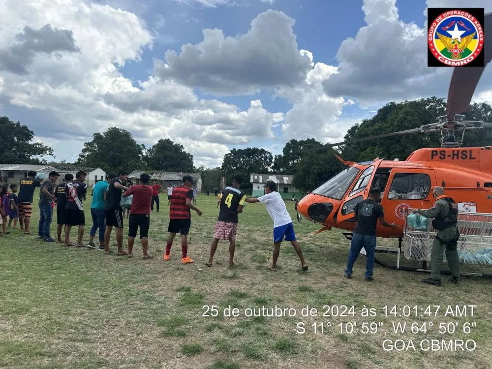 *GOVERNO DE RONDÔNIA ENVIA AJUDA A POVOS INDÍGENAS E EXTRATIVISTAS ATINGIDOS PELA SECA*