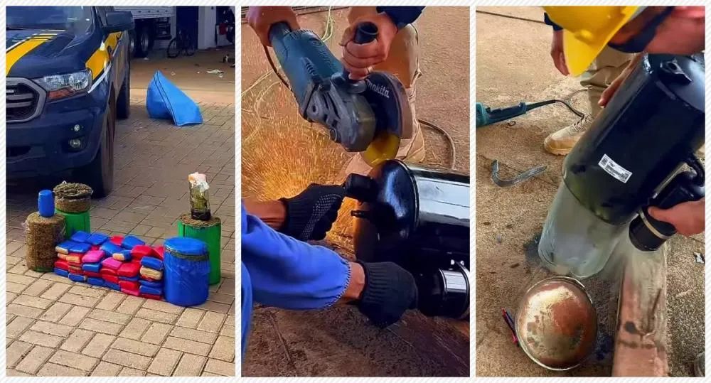 PRF apreende 63,4 kg de drogas escondidas em compressores de ar-condicionado em Humaitá (AM)