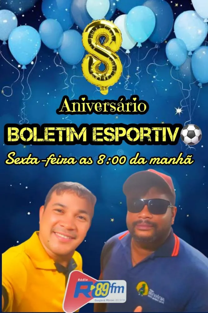 PROGRAMA BOLETIM ESPORTIVO NA RONDÔNIA FM 89,9 COMEMORA 8 ANOS DE SUCESSO