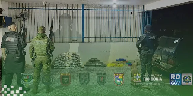 AÇÃO POLICIAL EM GUAJARÁ-MIRIM RESULTA NA PRISÃO DE FORAGIDO E APREENSÃO DE MAIS DE 78 QUILOS DE ENTORPECENTES