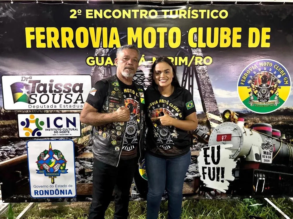 2º Encontro Turístico do Ferrovia Motoclube é realizado em Guajará-Mirim com apoio da deputada Dra. Taíssa