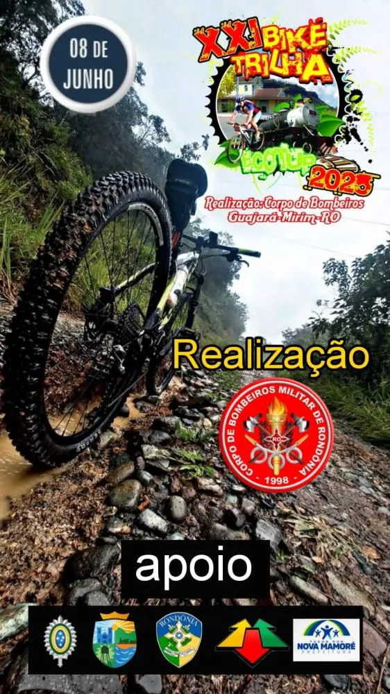 XXI BIKE TRILHA ECOTUR 2025 MOVIMENTA GUAJARÁ-MIRIM COM O MAIOR EVENTO CICLÍSTICO DO ESTADO
