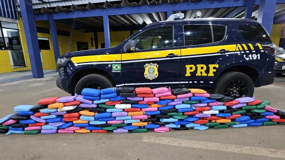 PRF apreende quase 190 kg de skunk escondidos em bebedouros na BR-364