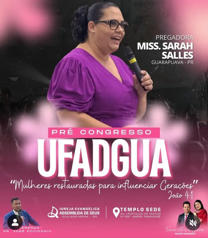 PRÉ-CONGRESSO UFADGUA É REALIZADO COM SUCESSO PARA HONRA E GLÓRIA DE JESUS CRISTO