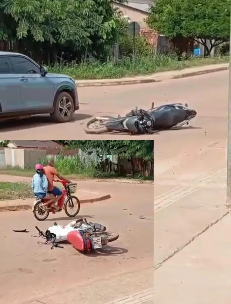 EM MENOS DE 12 HORAS, GUAJARÁ-MIRIM REGISTRA NOVO ACIDENTE DE TRÂNSITO ENVOLVENDO DUAS MOTOCICLETAS