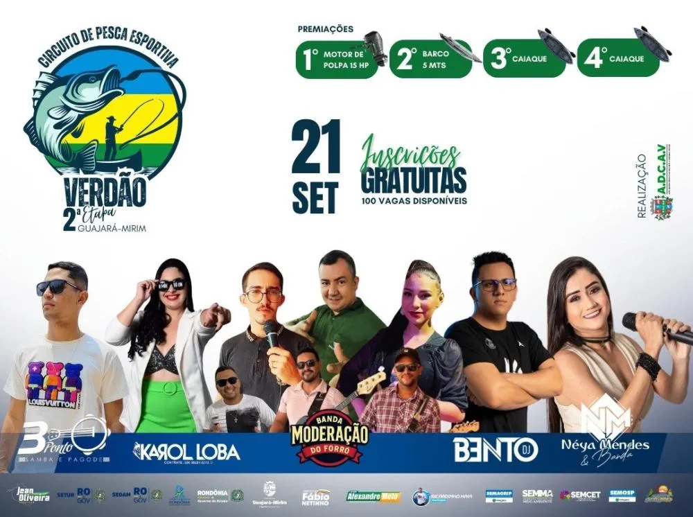 2ª ETAPA DO CIRCUITO DE PESCA ESPORTIVA ACONTECE NA PRAIA 3 BOCAS, NO RIO PACAÁS NOVOS