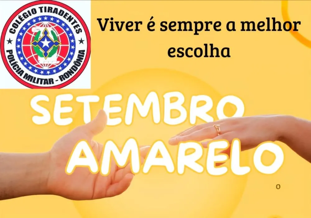 DIRETORA DO COLÉGIO TIRADENTES FAZ CONVITE PARA PROGRAMAÇÃO AO SETEMBRO AMARELO