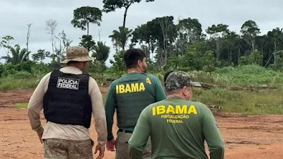 PF, PM/RO, IBAMA e FUNAI realizam operação contra garimpo e extração ilegal de madeira em Rondônia