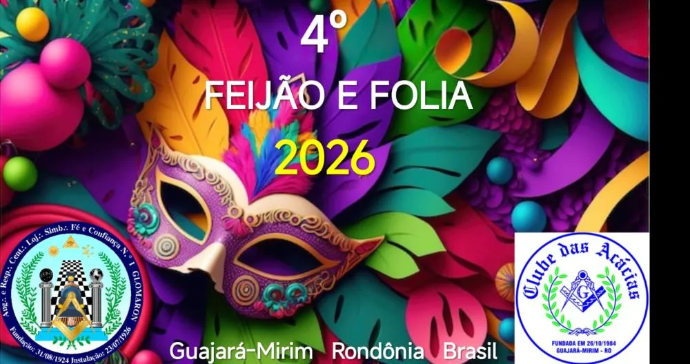  4º FEIJÃO E FOLIA DA LOJA MAÇÔNICA FÉ E CONFIANÇA FOI UM SUCESSO NA PÉROLA DO MAMORÉ