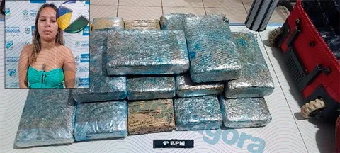 Jovem é presa com 16 kg de maconha na rodoviária de Porto Velho