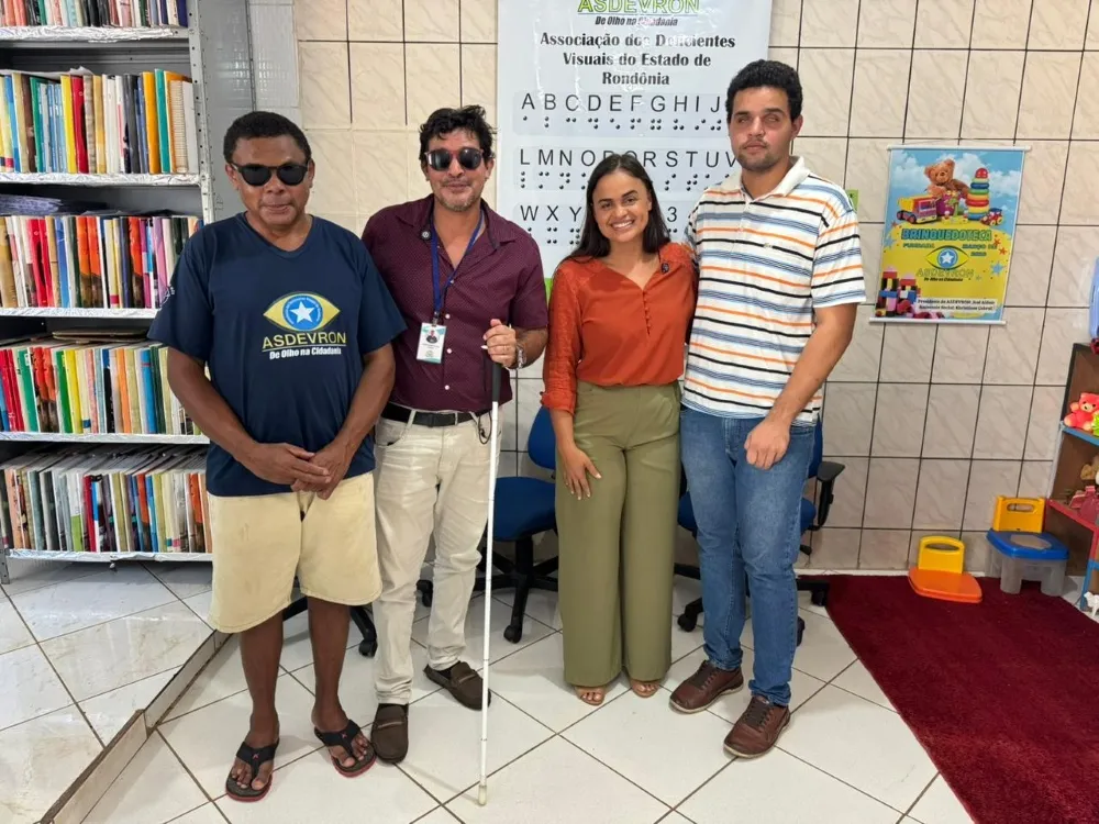 Dra. Taíssa visita Associação dos Deficientes Visuais e destaca ações de inclusão em Porto Velho