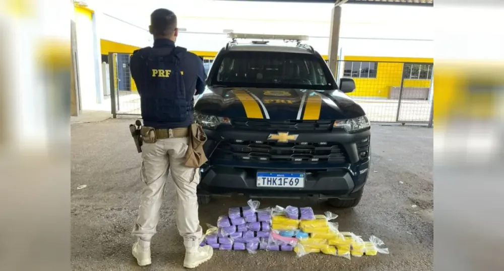 PRF apreende mais de 30 kg de cocaína em fiscalização na BR-364