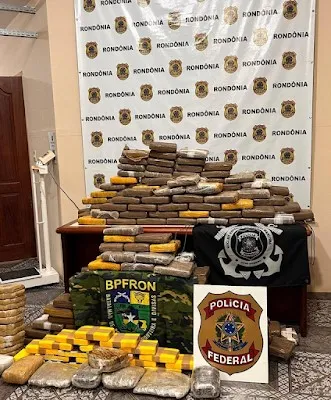 PF, BPFRON e PRF apreendem cerca de 300 kg de drogas em operação