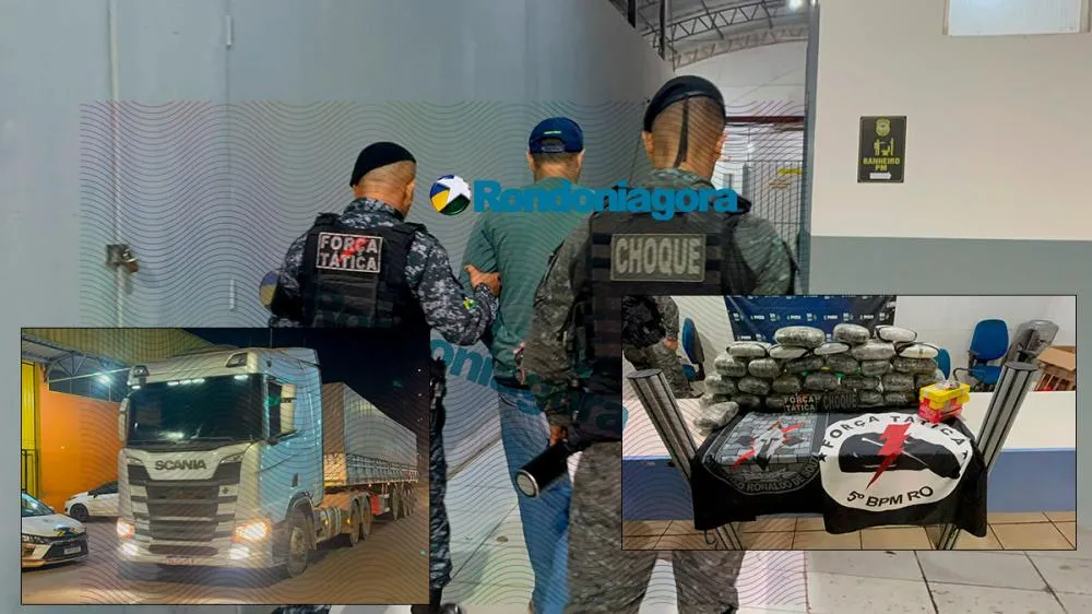 Cão detectou: caminhoneiro é preso com 35 kg de drogas escondidos em carga de soja na BR-364