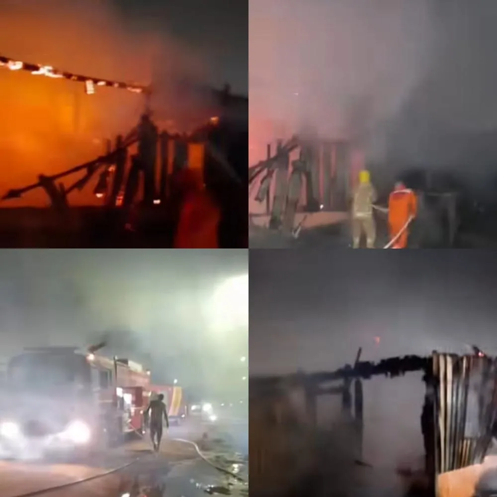 INCÊNDIO DEVASTA CASA NO BAIRRO CAETANO