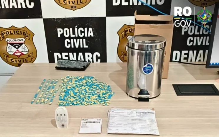 Denarc intercepta encomenda e apreende mais de mil comprimidos de ecstasy em Porto Velho