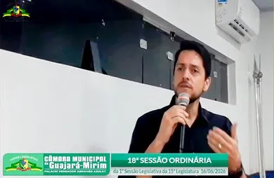 PROMOTOR DE JUSTIÇA PARTICIPA PELA PRIMEIRA VEZ DE SESSÃO ORDINÁRIA DA CÂMARA DE GUAJARÁ-MIRIM