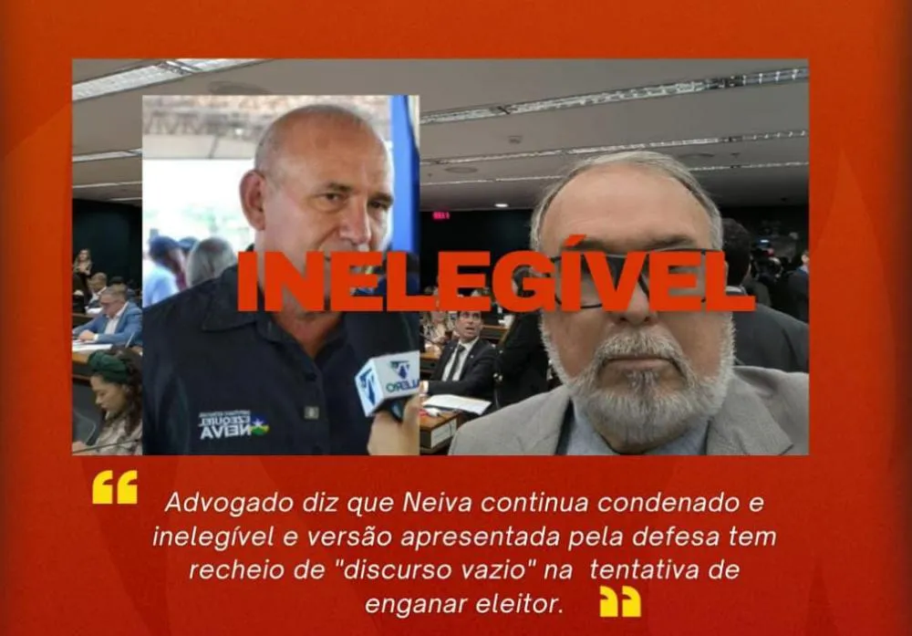 Deputado Ezequiel Neiva é condenado por prática de ato doloso de improbidade administrativa.