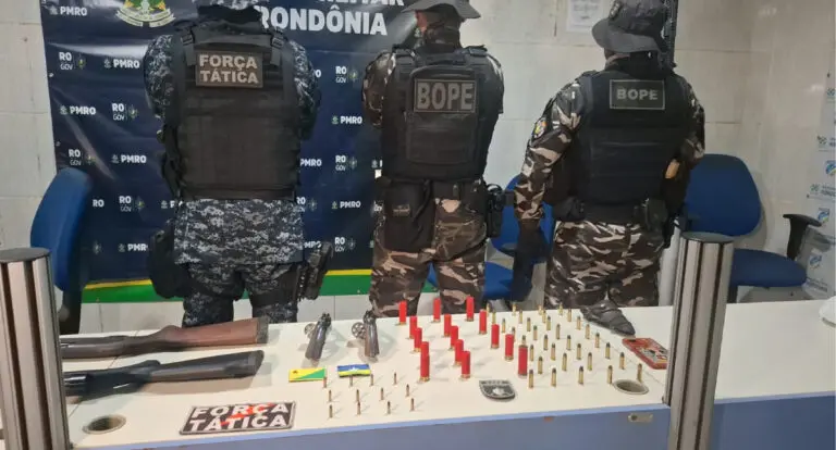 Homem é preso com quatro armas de fogo durante operação em Ponta do Abunã