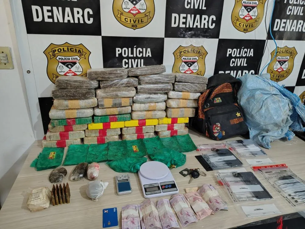 DENARC DESARTICULA GRUPO LIGADO AO CRIME ORGANIZADO E APREENDE CERCA DE 35 QUILOS DE DROGAS EM PORTO VELHO