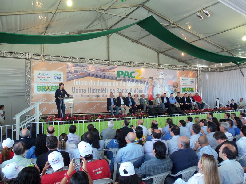 Dilma diz que obra de usina de Santo Antônio reflete desenvolvimento com inclusão digital - FOTOS