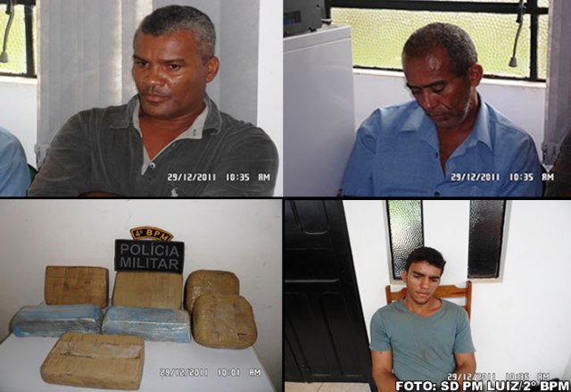 Acusados de tráfico são presos com 7 quilos de cocaína na barreira policial