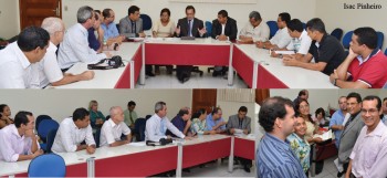 Sindsaúde protocola minuta do PCCR com Secretário de Saúde de Rondônia
