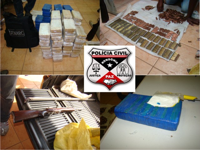 Denarc e SEVIC de Guajará-Mirim apreendem 110 kg de cocaína e prendem cinco pessoas.