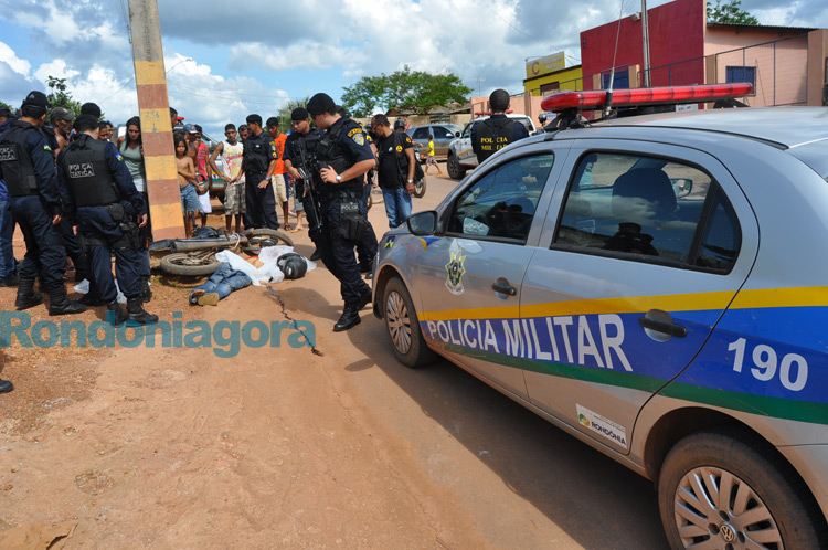 Dupla estava armada MENOR LEVA DOIS TIROS E É MORTO APÓS ASSALTO EM PORTO VELHO; Fotos