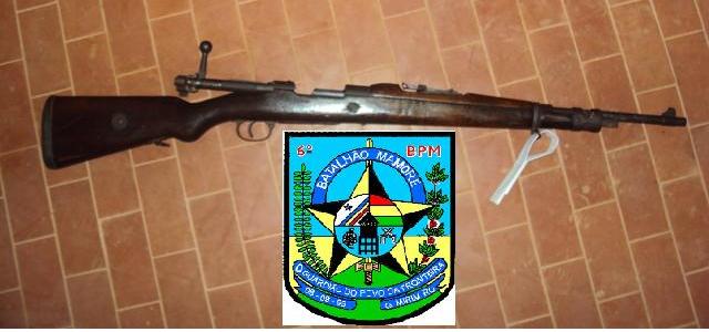 Polícia Militar (6º BPM) em Vista Alegre do Abunã apreende Fuzil Mosquefal