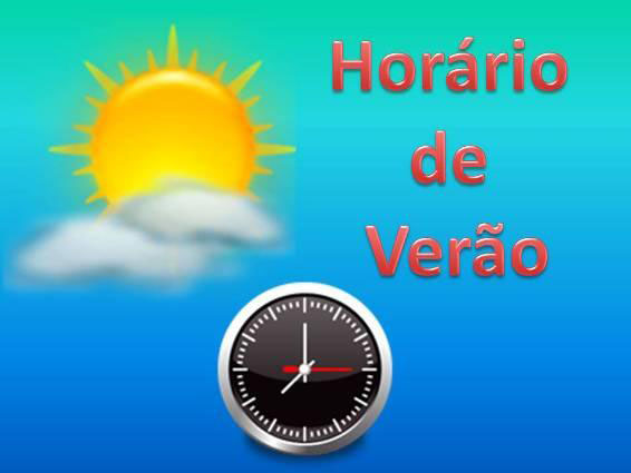 COMEÇA A ZERO DE DOMINGO O HORÁRIO DE VERÃO