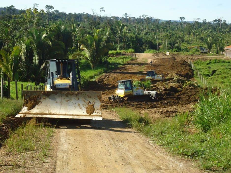 ABERTURA DA BR 421 SOBRE O PARQUE: DER inicia abertura da BR 421.