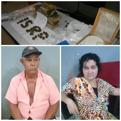 Casal de idosos é preso pela PM com 3 kg de drogas